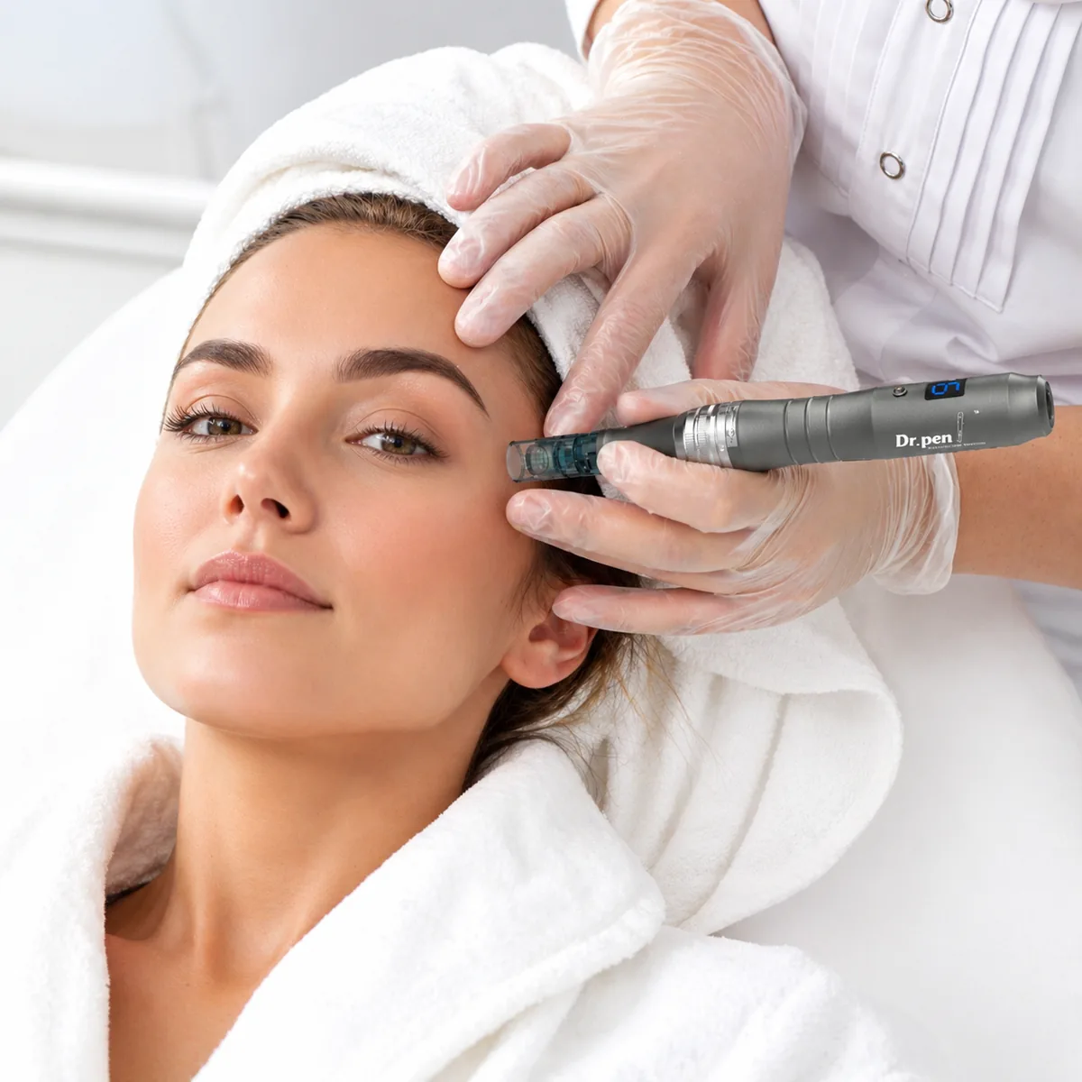 Trattamento microneedling con dermapen in atto - Centro Eudermia Cagliari